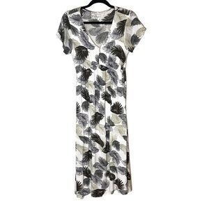 Pink Martini Women's Palm Print Midi Dress